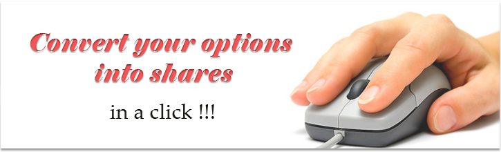 Convert your options into shares